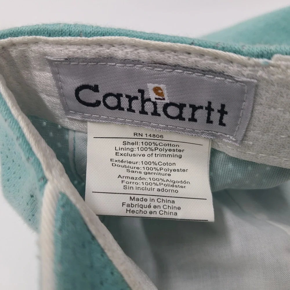 Women Carhartt Hat Adjustable Blue Jersey Mesh Workwear Outdoors Casual‎ Wear